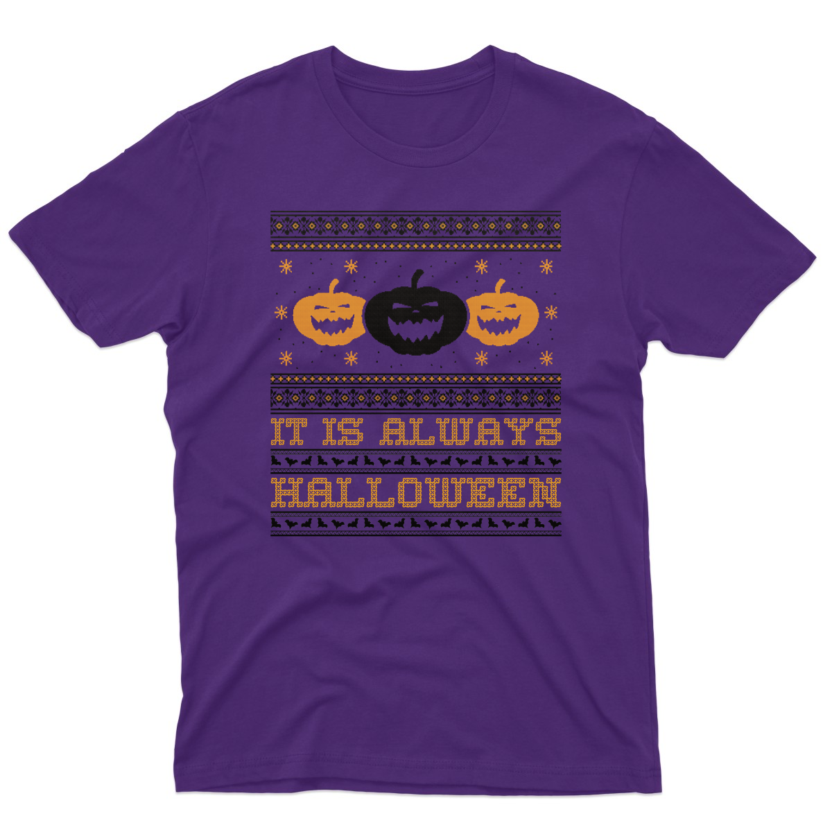 It's Always Halloween Men's T-shirt | Purple