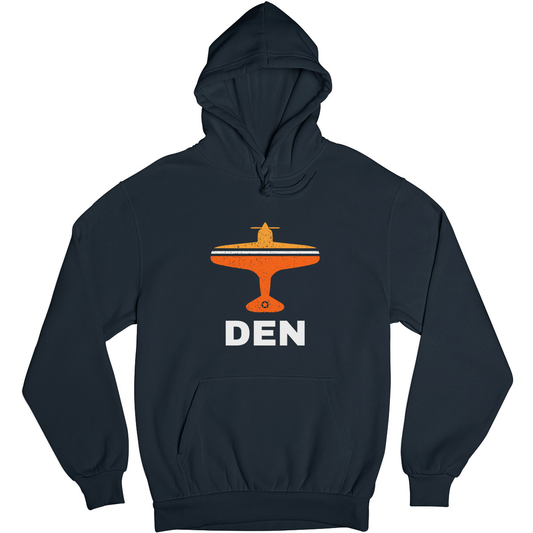 Fly Denver DEN Airport Unisex Hoodie | Navy