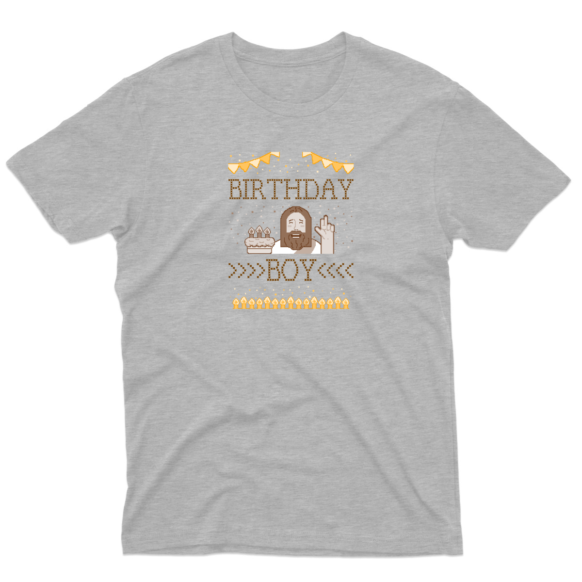 Christmas Birthday Boy Men's T-shirt | Gray