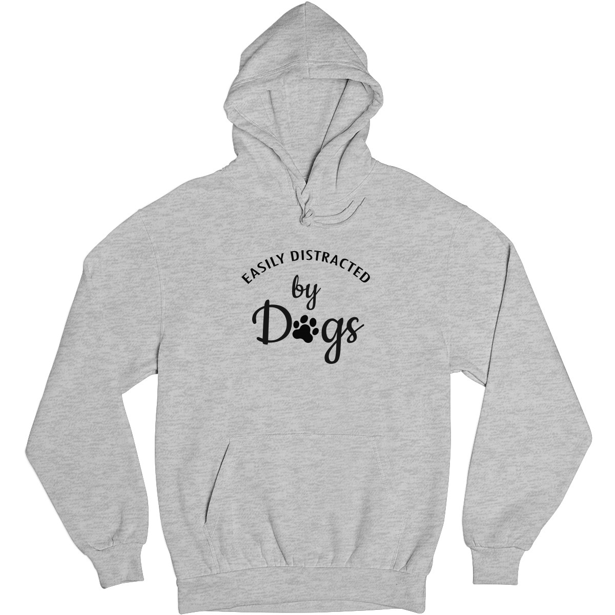 Easily Distracted By Dogs Unisex Hoodie | Gray