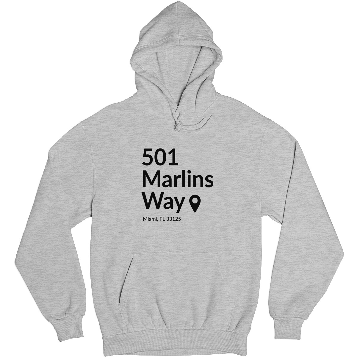 Miami Baseball Stadium  Unisex Hoodie | Gray