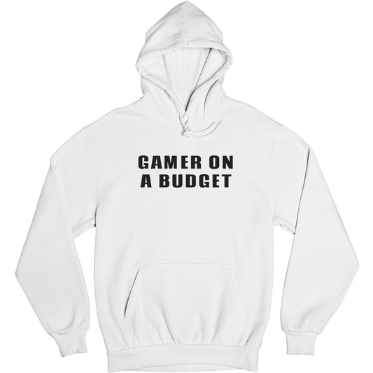 Gamer On A Budget Unisex Hoodie | White