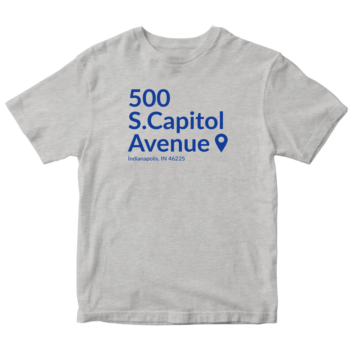 Indianapolis Football Stadium Kids T-shirt | Gray