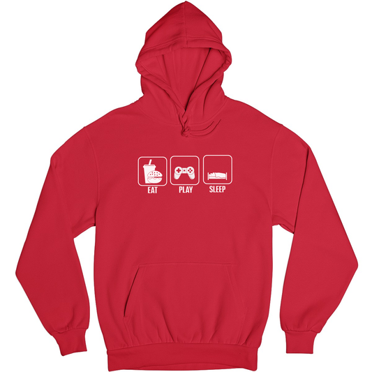 Eat Play Sleep Unisex Hoodie | Red