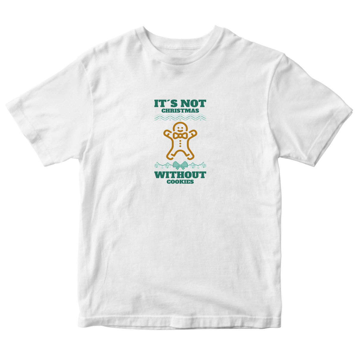 It's Not Christmas Without Cookies Kids T-shirt | White