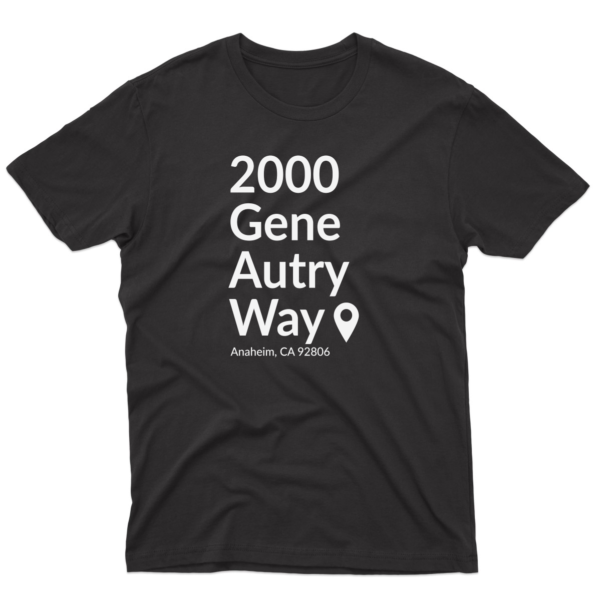 Anaheim Baseball Stadium Men's T-shirt | Black