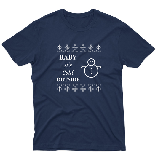 Baby It's Cold Outside Men's T-shirt | Navy