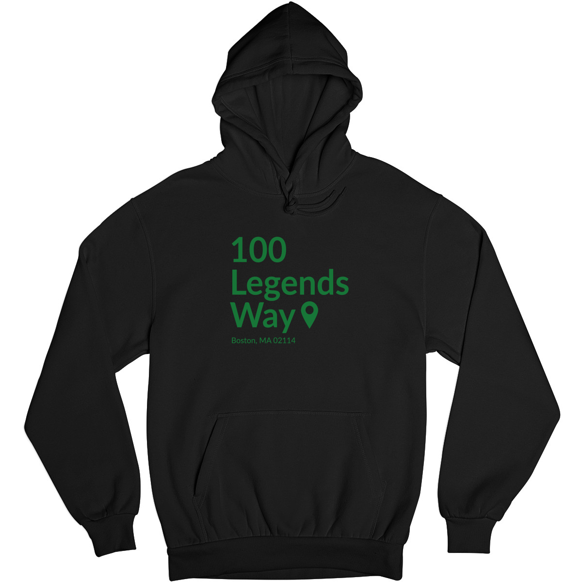 Boston Basketball Stadium  Unisex Hoodie | Black