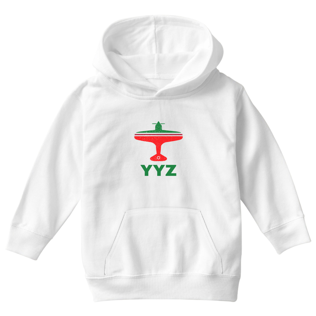 Fly Toronto YYZ Airport Kids Hoodie | White