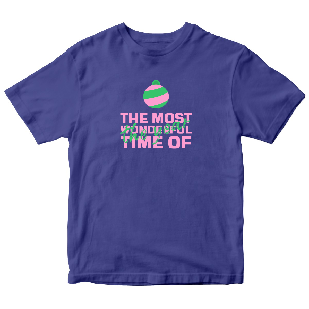 The Most Wonderful Time of the Year Kids T-shirt | Blue