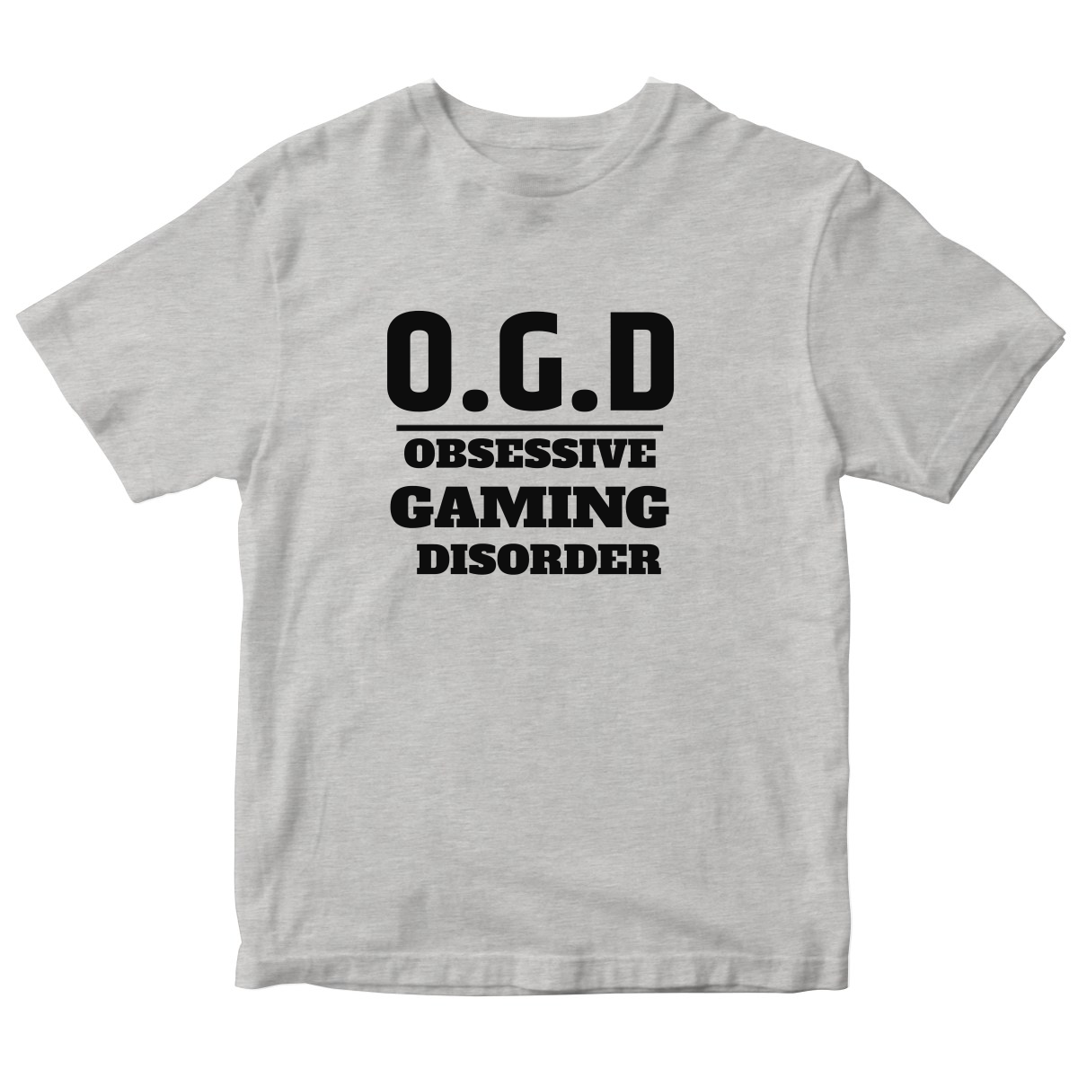 O.G.D Obsessive Gaming Disorder Kids T-shirt | Gray