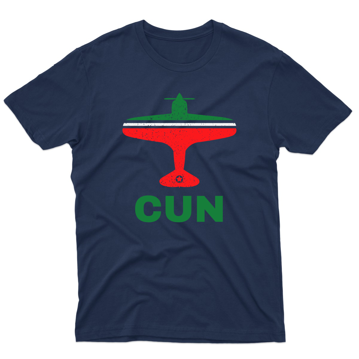 Fly Cancun CUN Airport  Men's T-shirt | Navy