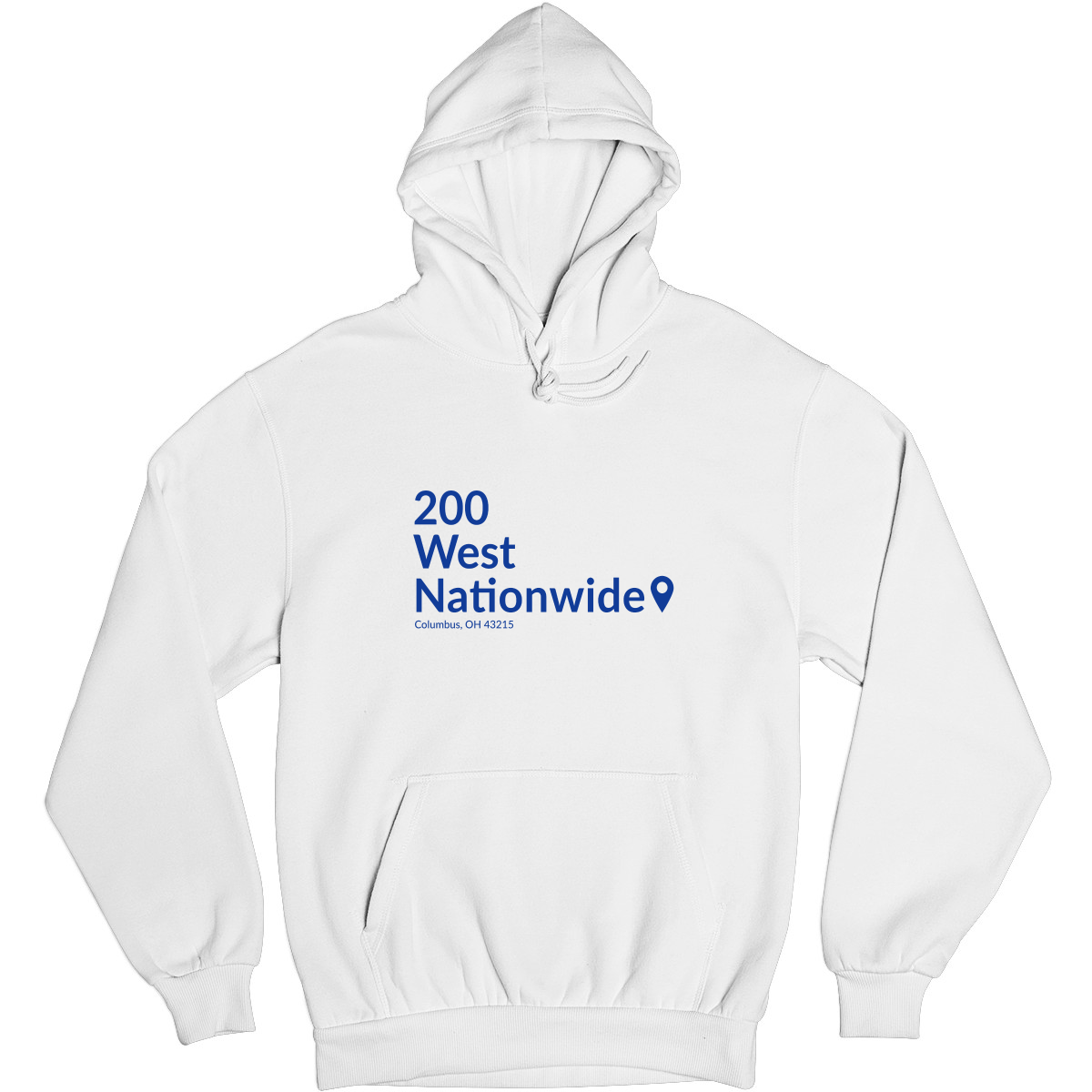Columbus Hockey Stadium Unisex Hoodie | White