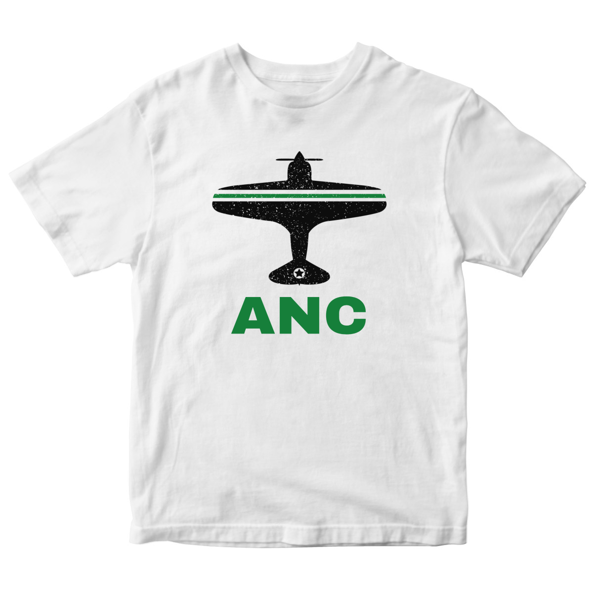 Fly Anchorage ANC Airport Toddler T-shirt | White
