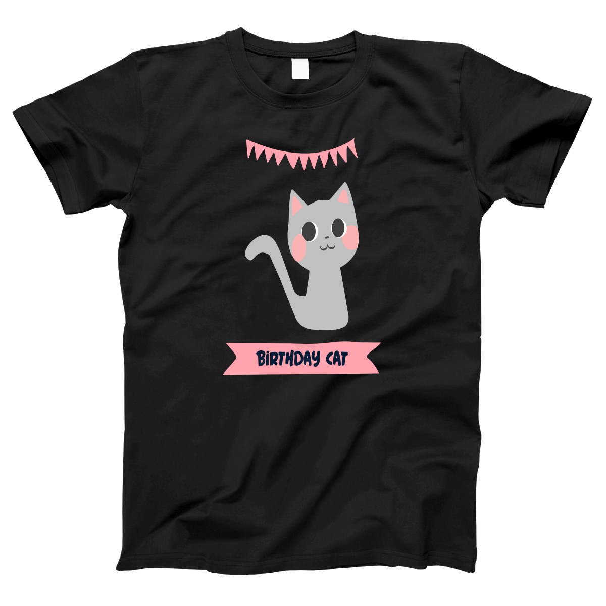 Birthday Cat Women's T-shirt | Black