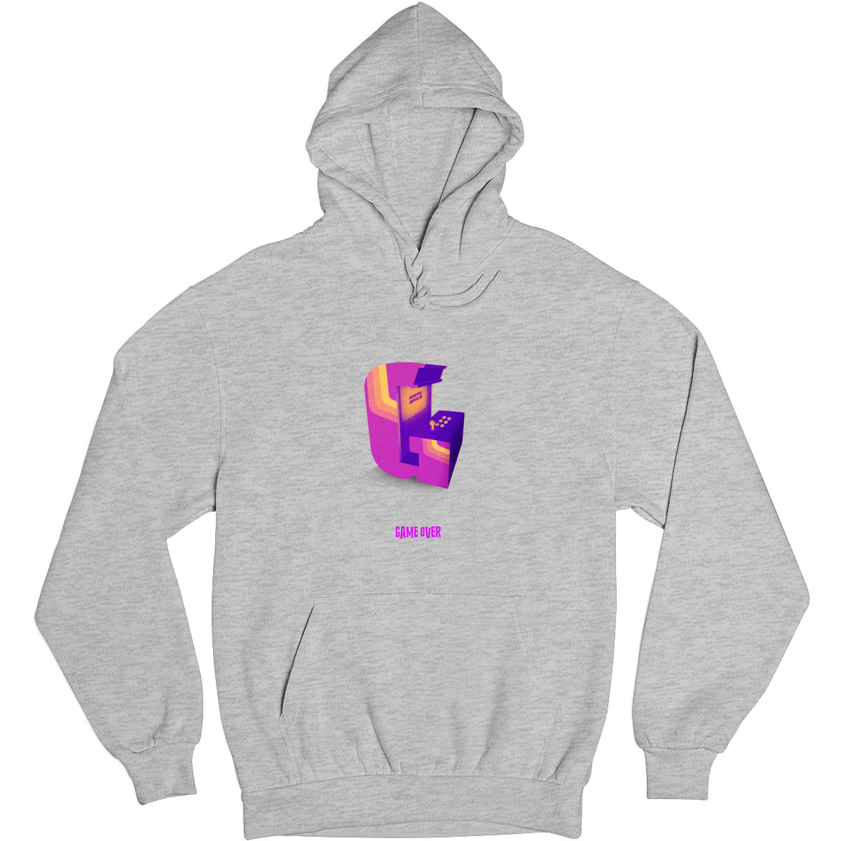 Game Over Unisex Hoodie | Gray