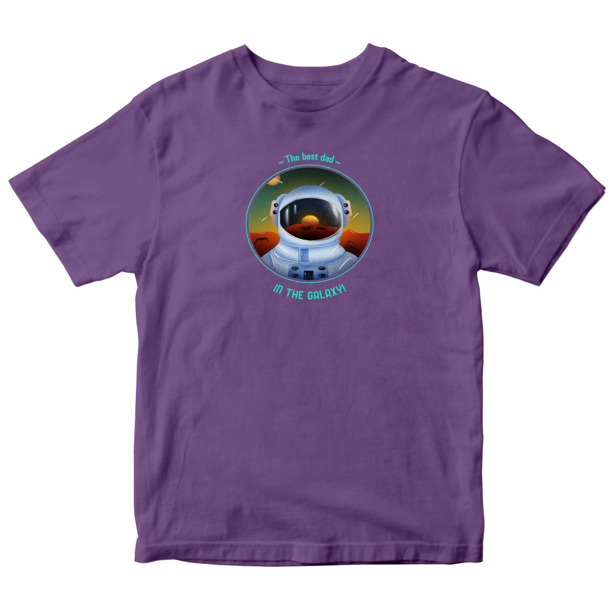 The Best Dad in the Galaxy Toddler T-shirt | Purple