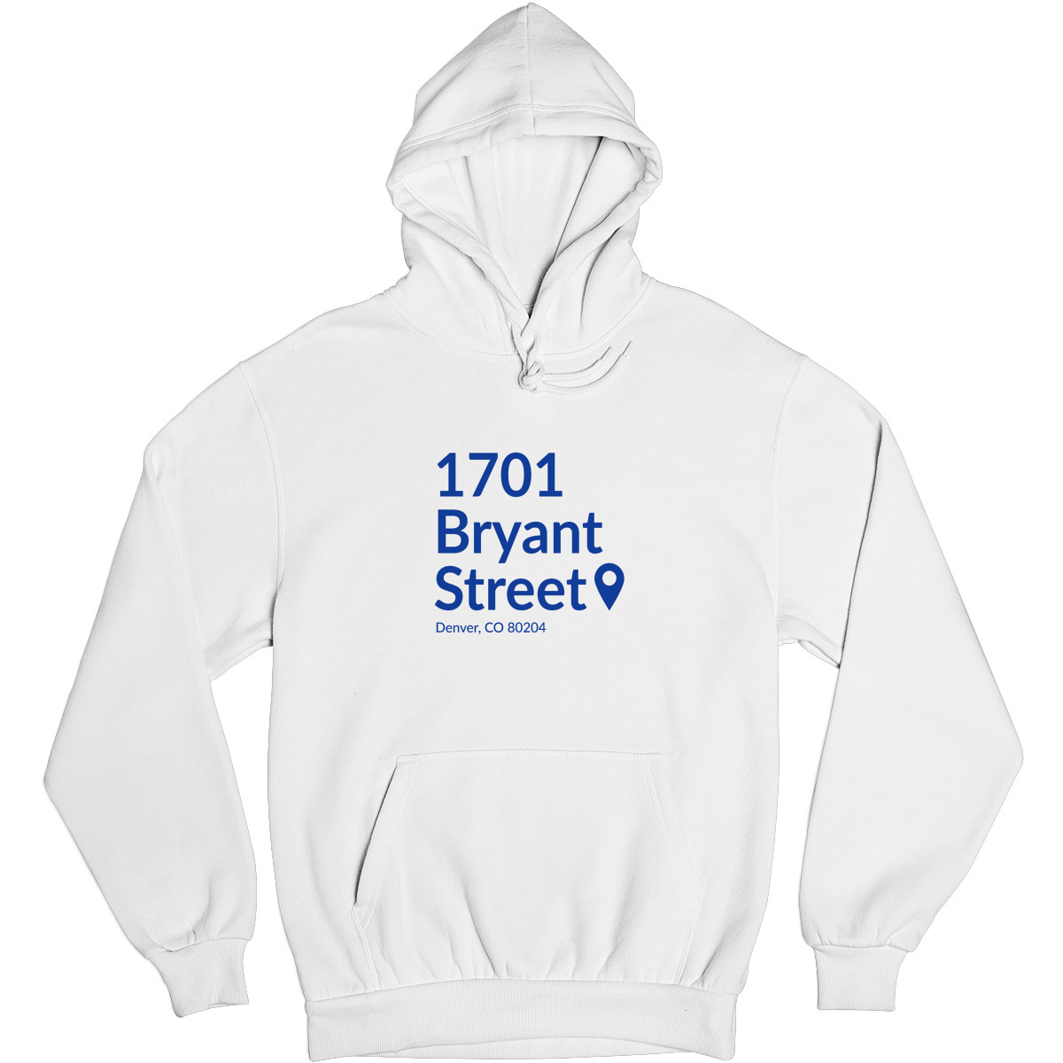 Denver Football Stadium Unisex Hoodie | White