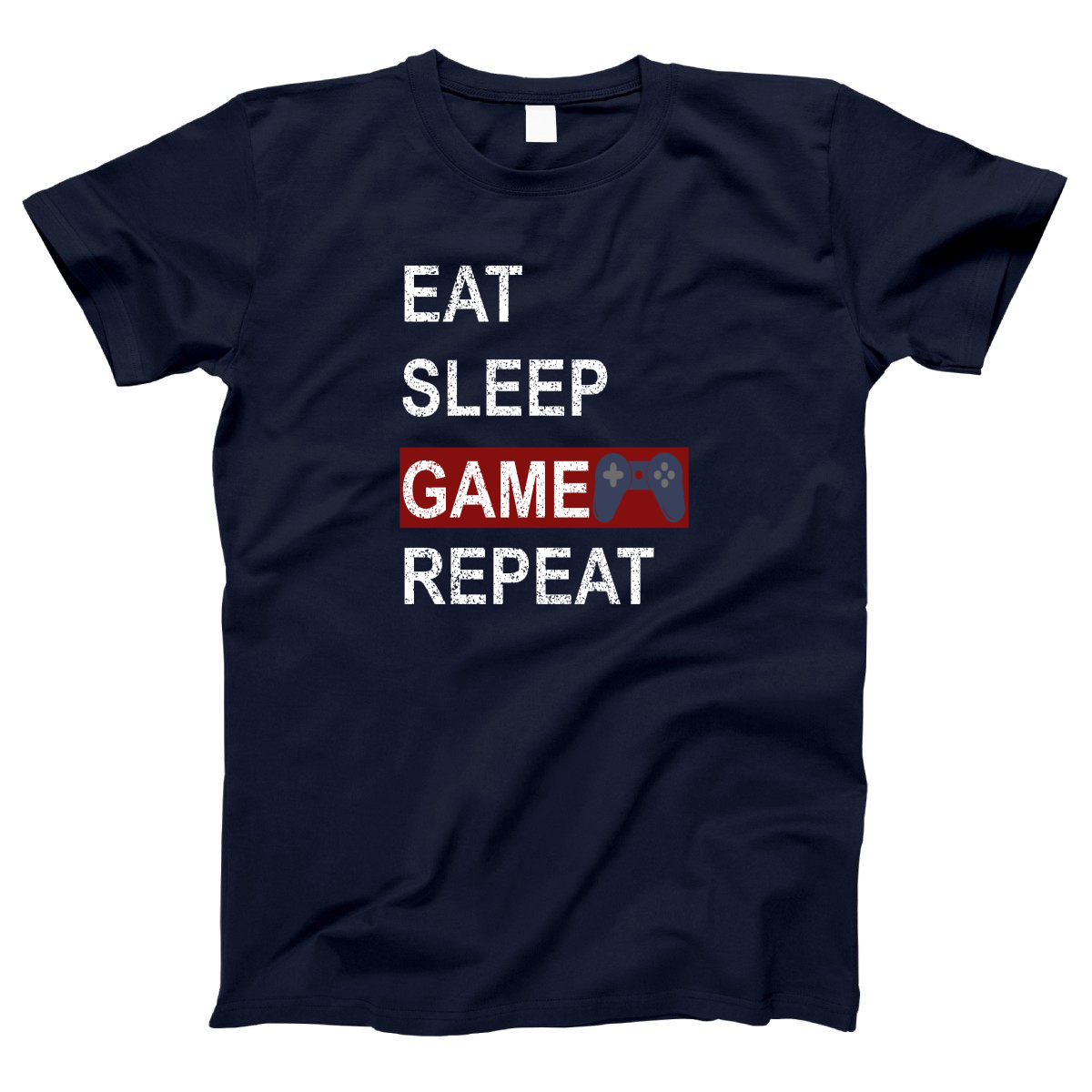 Eat Sleep Game Repeat Women's T-shirt | Navy