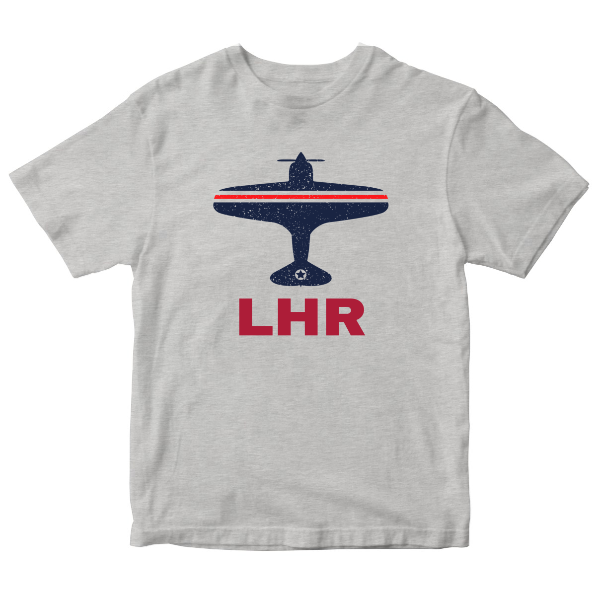 Fly London LHR Airport Kids T-shirt | Gray