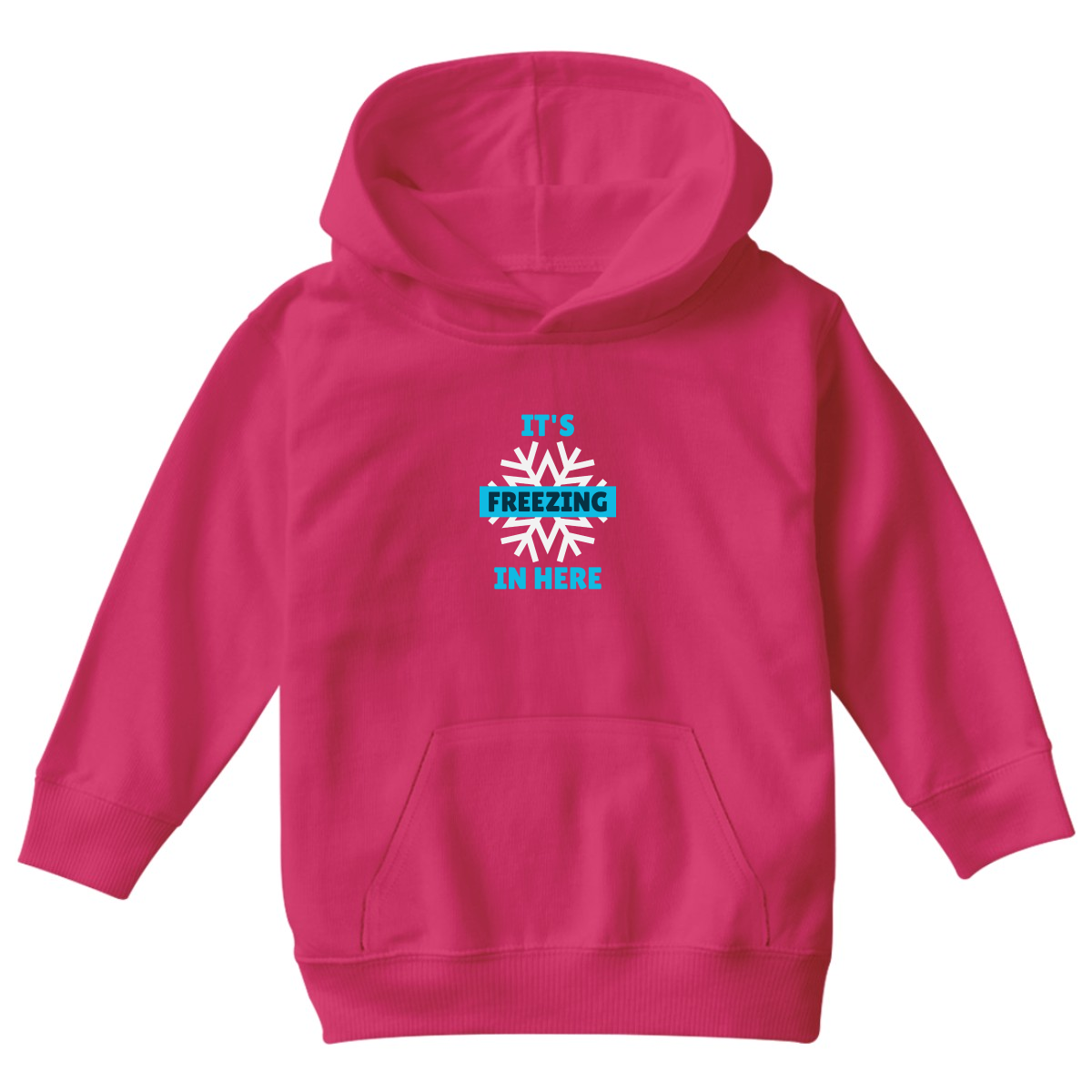 It's Freezing In Here! Kids Hoodie | Pink