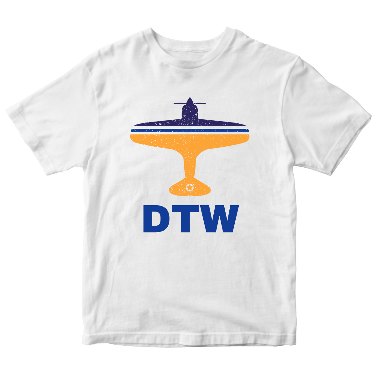 Fly Detrorit DTW Airport Kids T-shirt | White