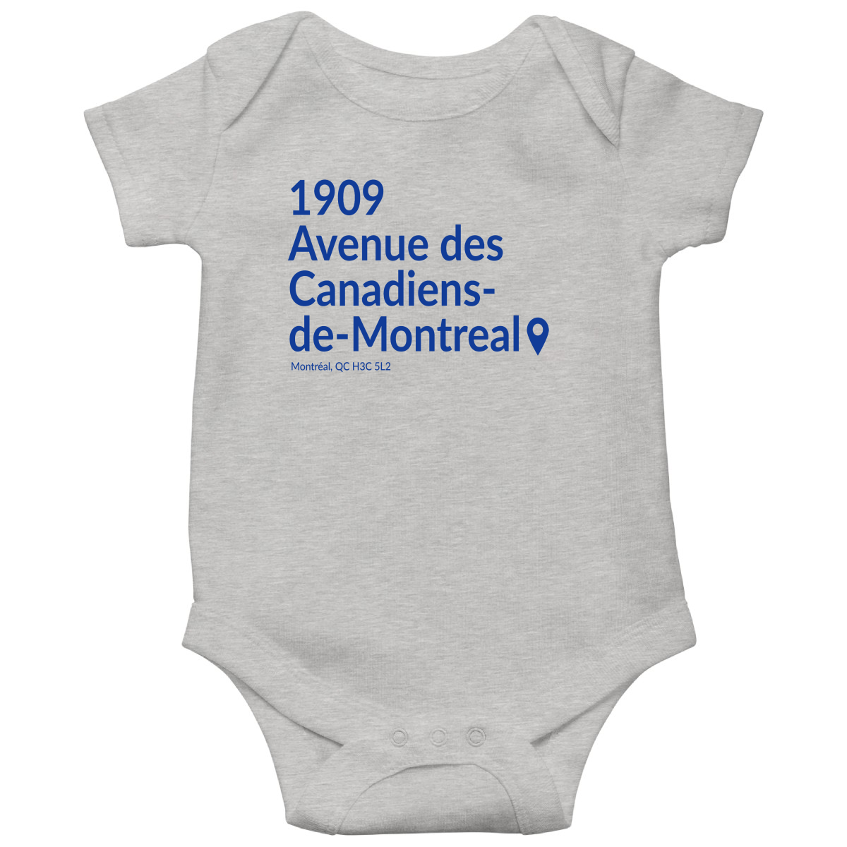 Montreal Hockey Stadium Baby Bodysuits