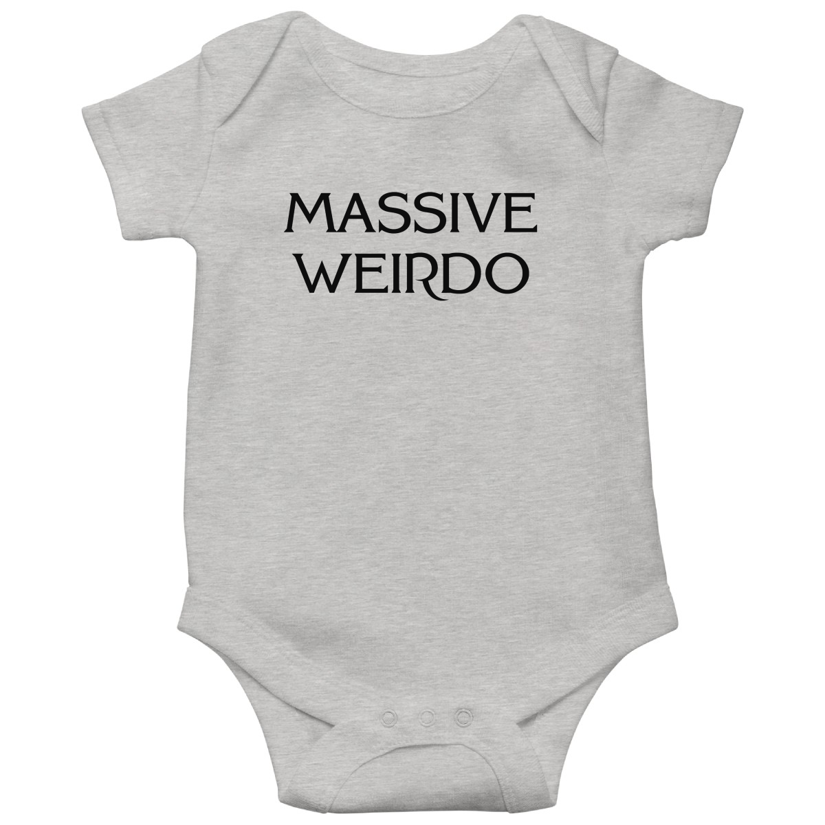 Massive Weirdo Baby Bodysuits | Gray
