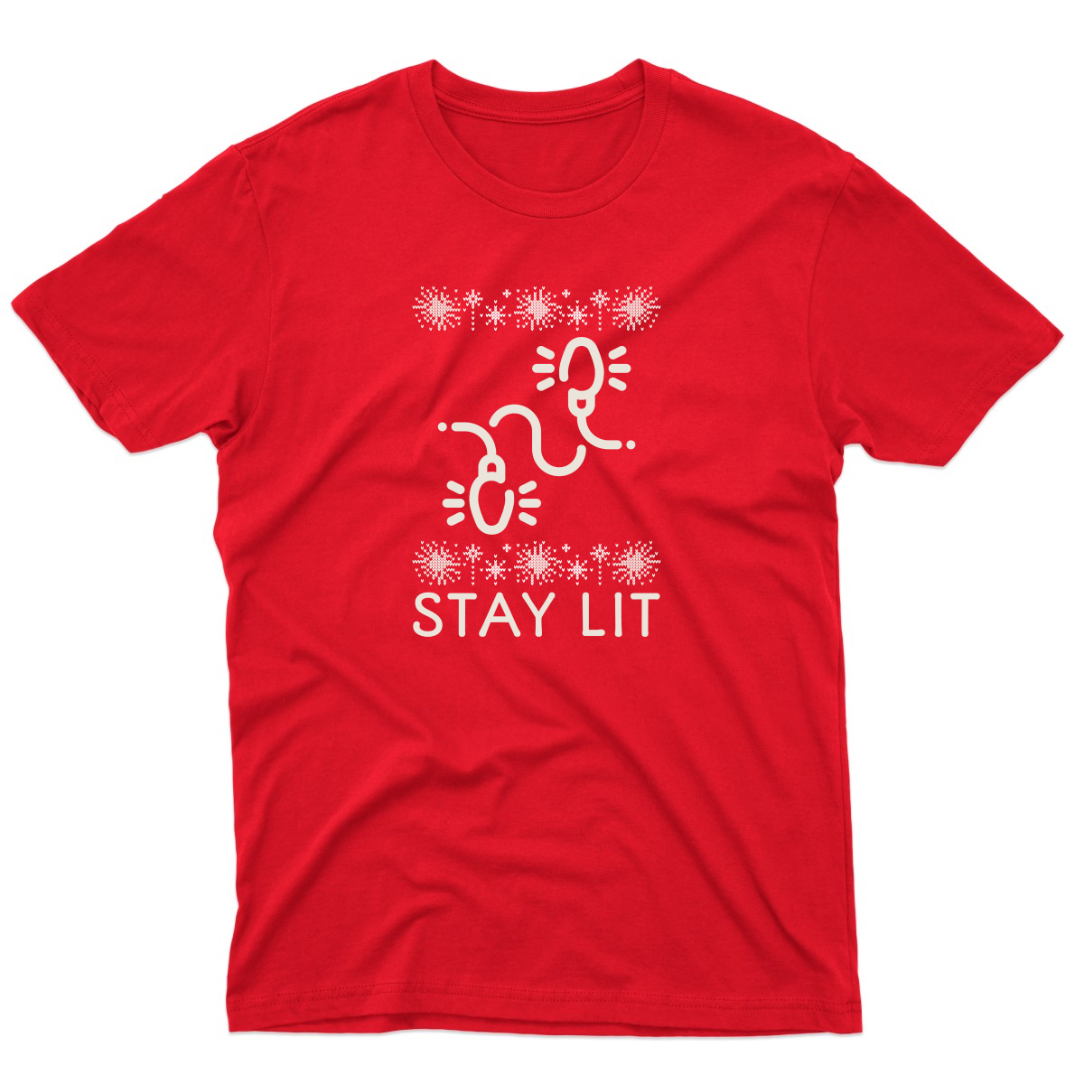 Stay Lit Men's T-shirt | Red