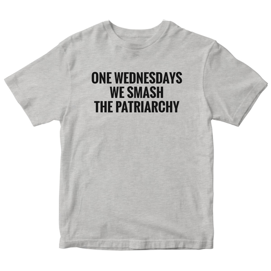 Smash The Patriarchy Kids T-shirt | Gray