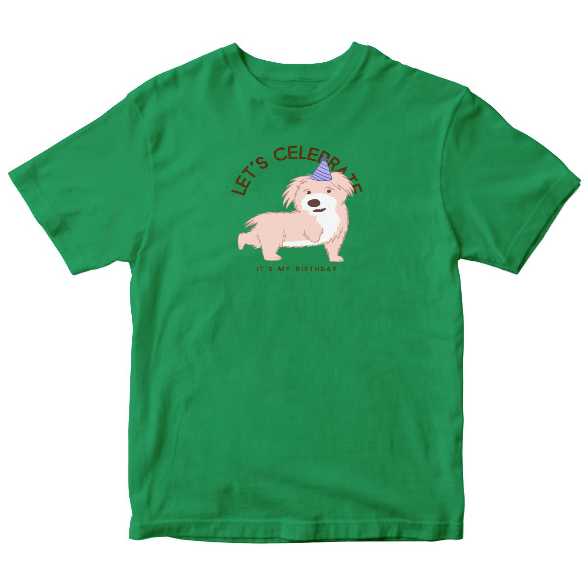 Let's Celebrate It is My Birthday Toddler T-shirt | Green