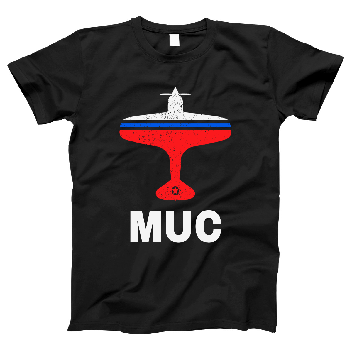 Fly Munich MUC Airport Women's T-shirt | Black