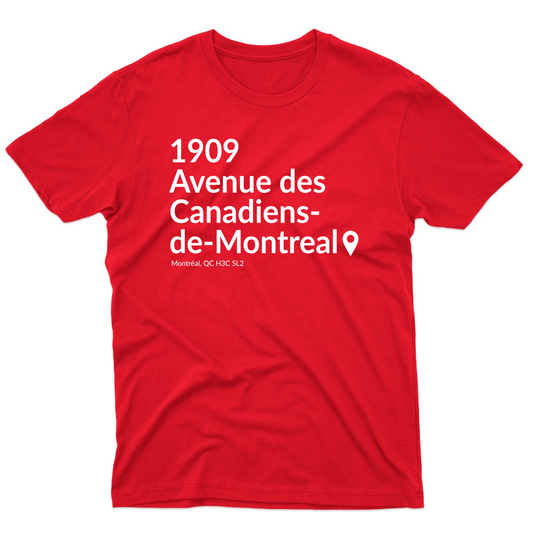 Montreal Hockey Stadium Men's T-shirt | Red