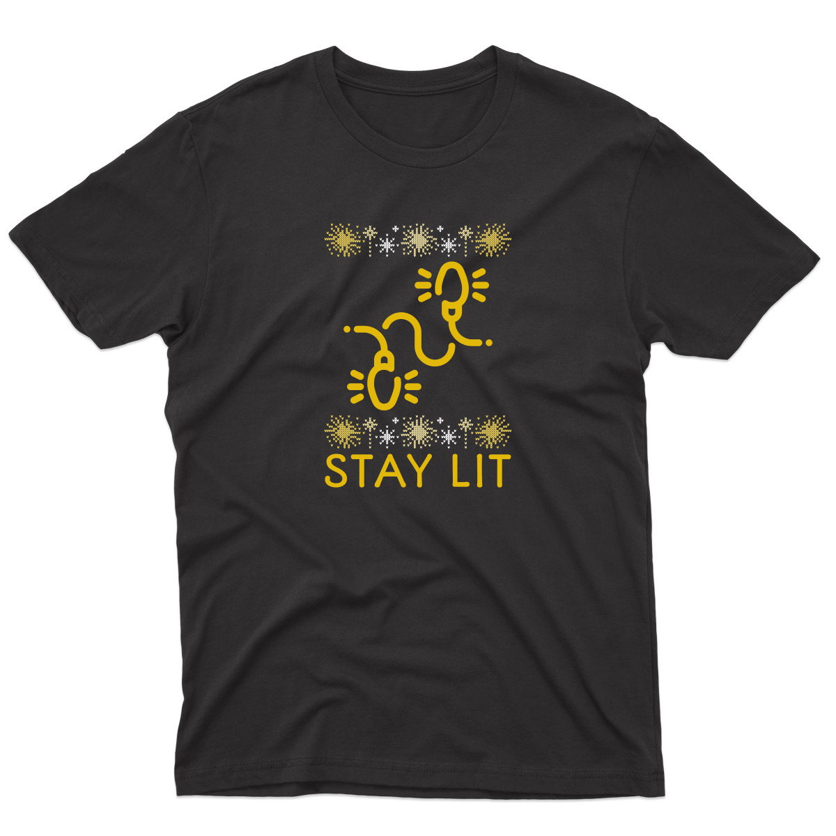 Stay Lit Men's T-shirt | Black