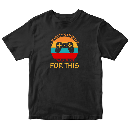 Quarantine Gaming Kids T-shirt | Black