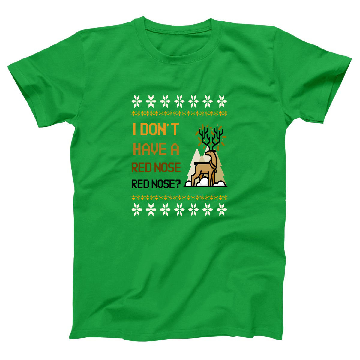 2021 Ugly Sweater Christmas Party Women's T-shirt | Green