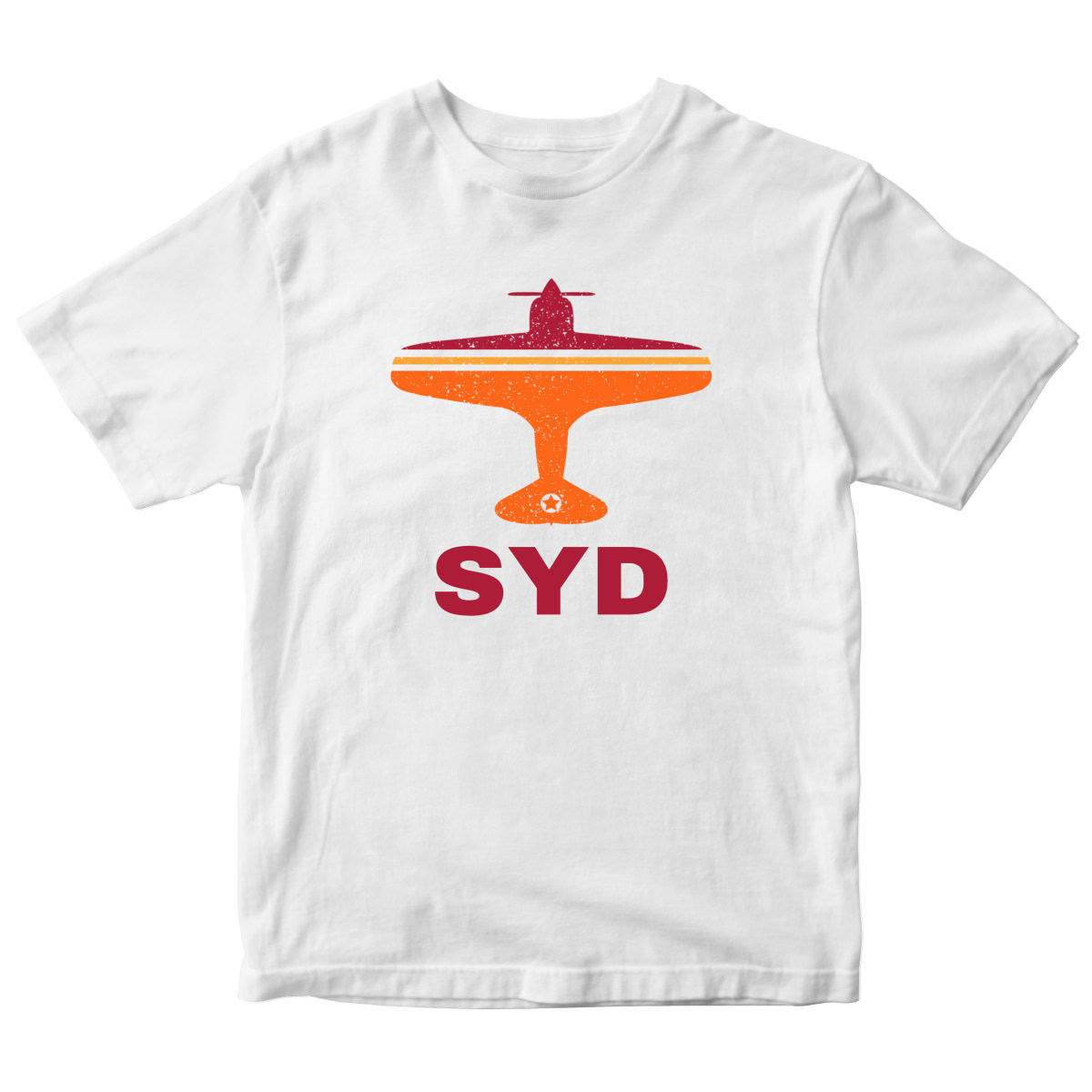Fly Sydney SYD Airport  Kids T-shirt | White