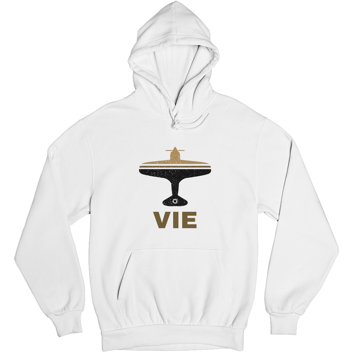 Fly Vienna VIE Airport Unisex Hoodie | White