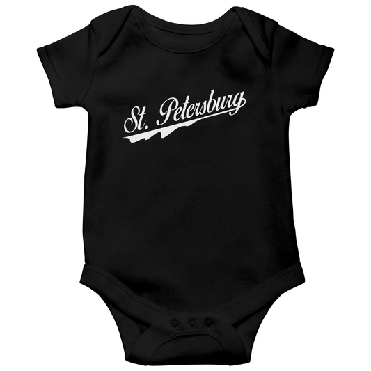 St. Petersburg Baby Bodysuit | Black