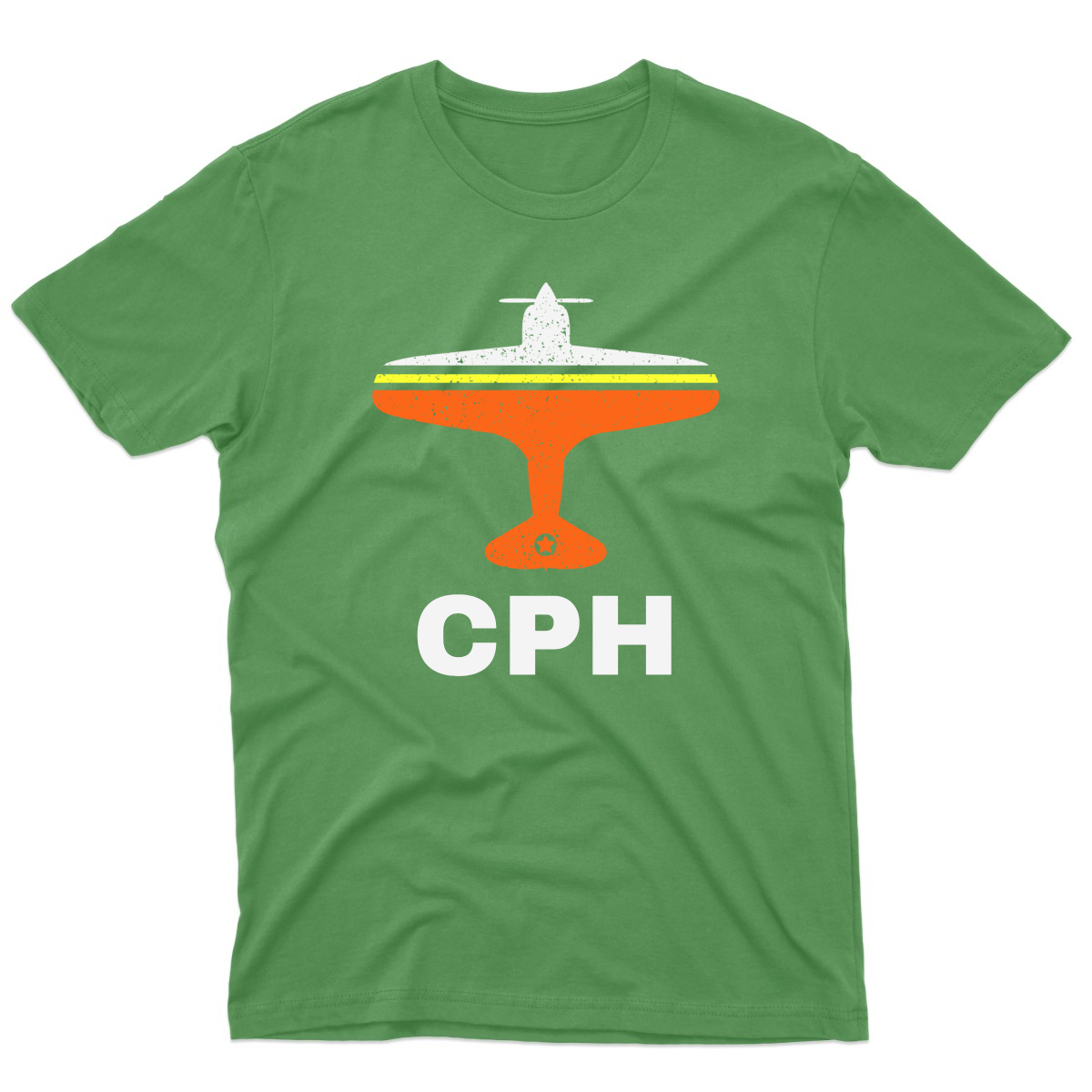Fly Copenhagen CPH Airport Men's T-shirt | Green