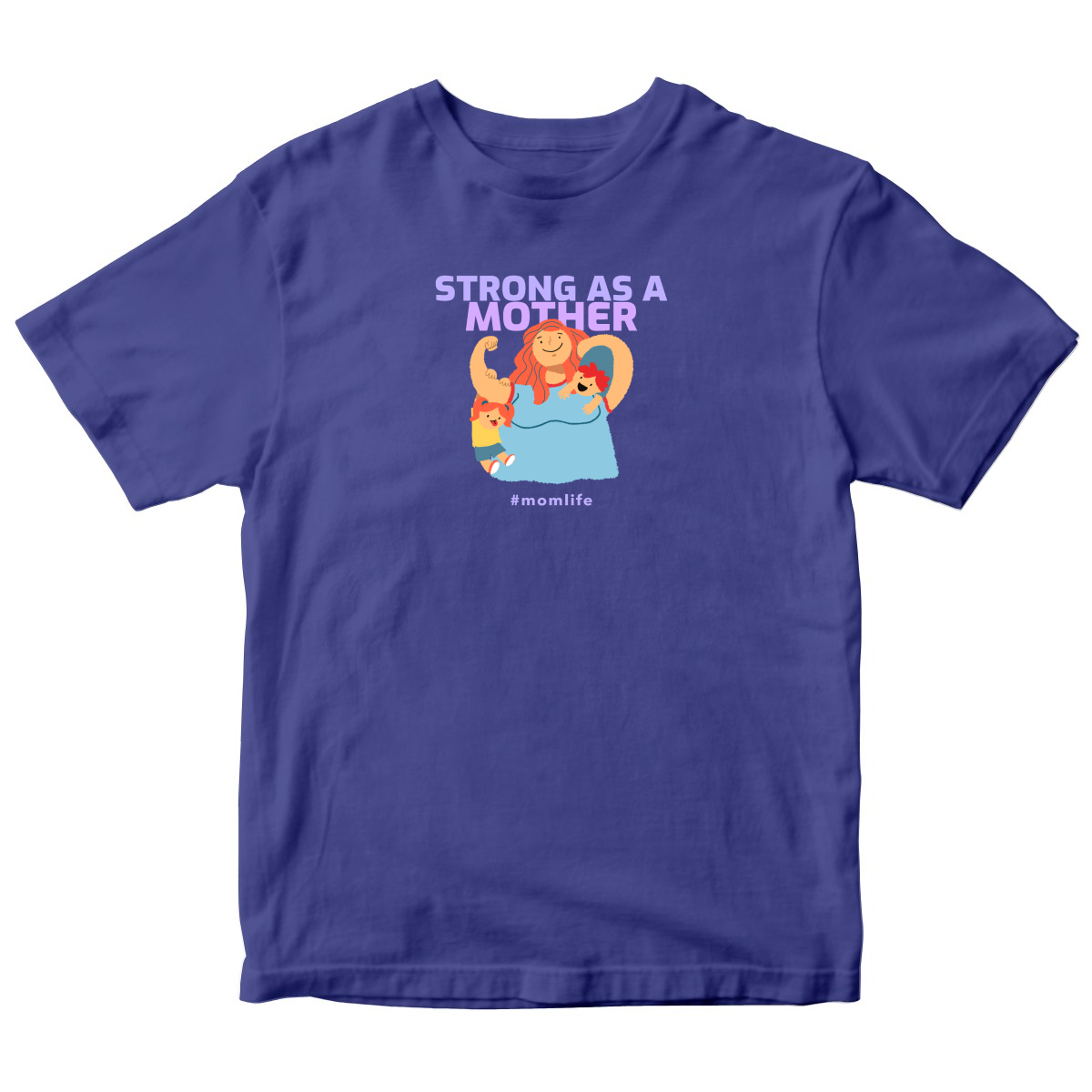 Strong as a Mother Toddler T-shirt | Blue