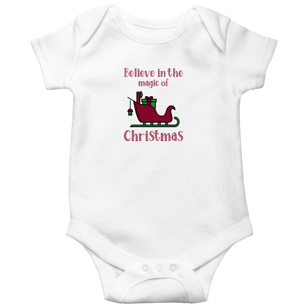 Believe in the Magic of Christmas Baby Bodysuits