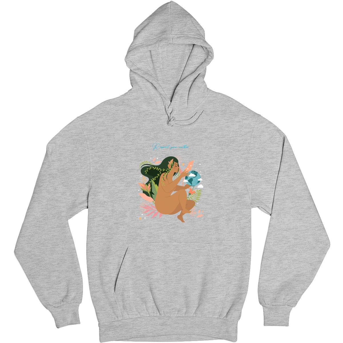 Respect your mother Unisex Hoodie | Gray