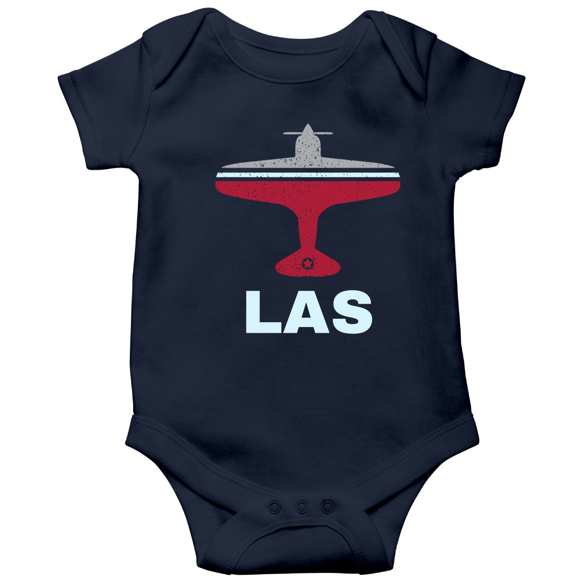 Fly Las Vegas LAS Airport Baby Bodysuits | Navy