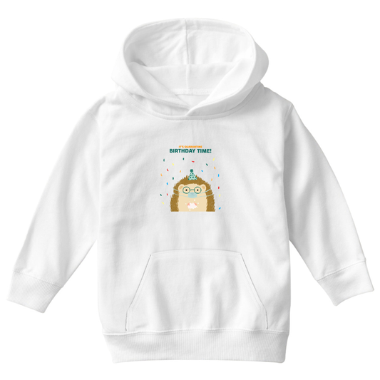 It is quarantine birthday time Kids Hoodie | White