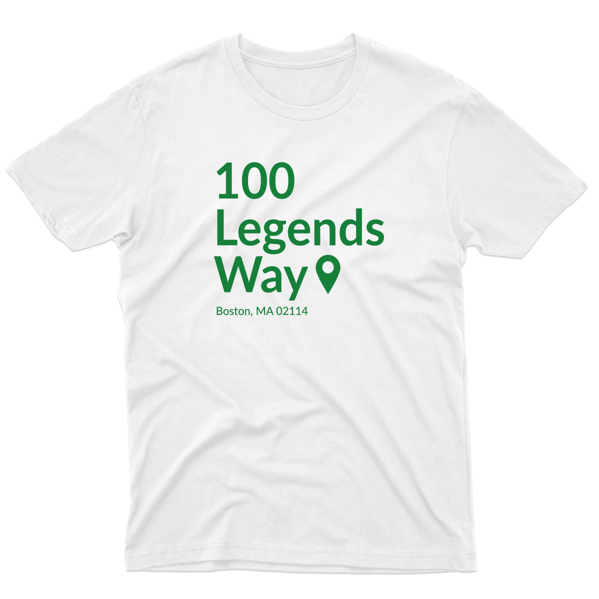 Boston Basketball Stadium  Men's T-shirt | White