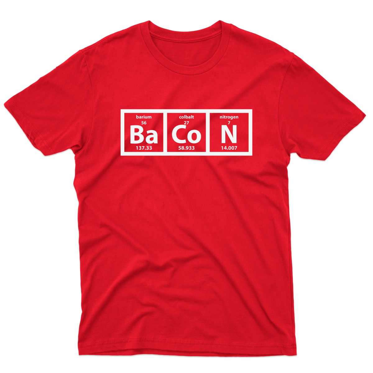 I Love Bacon Men's T-shirt | Red