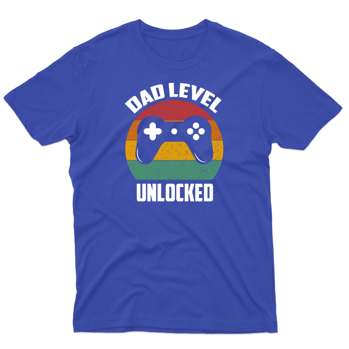 Dad Level Unlocked  Men's T-shirt | Blue