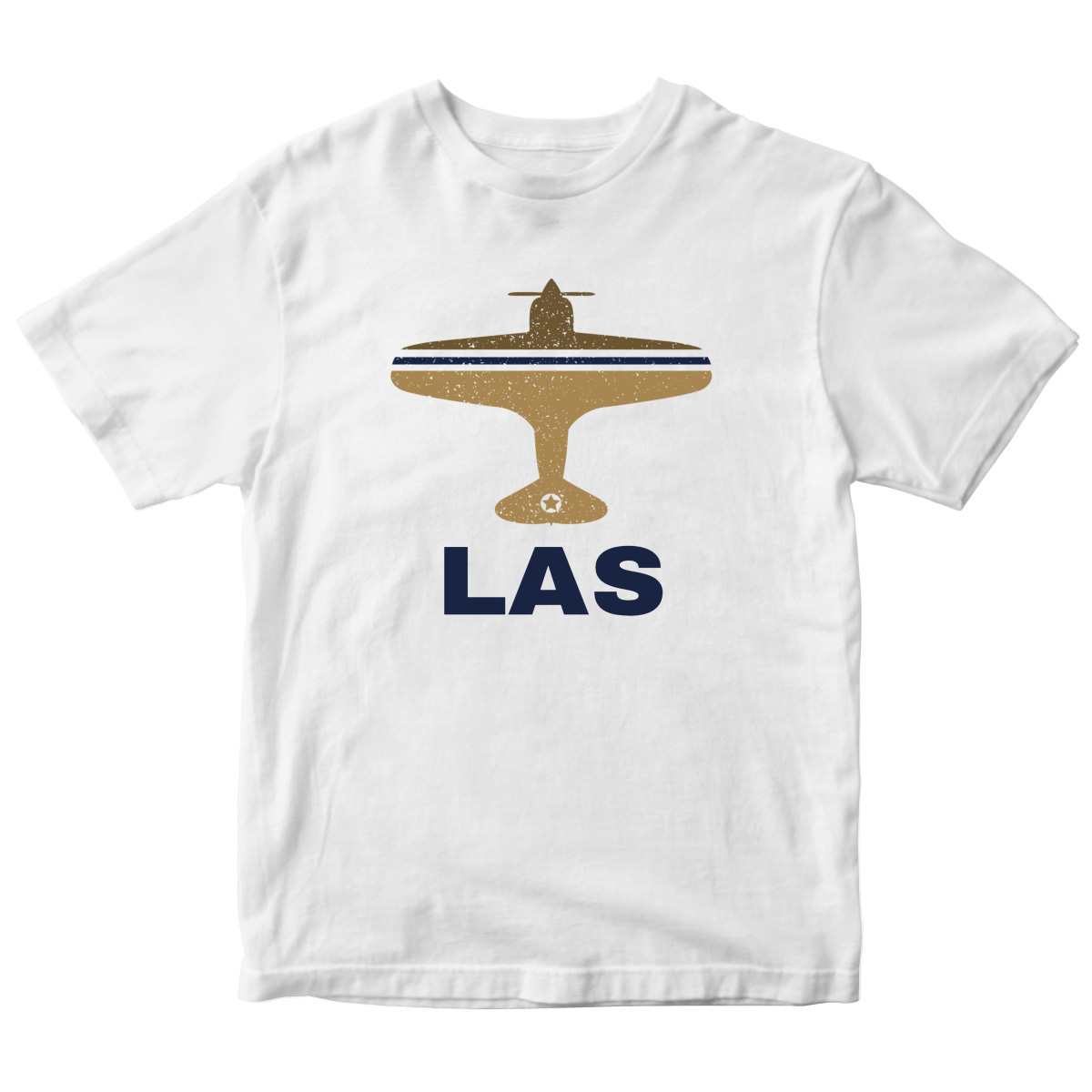 Fly Las Vegas LAS Airport Kids T-shirt | White