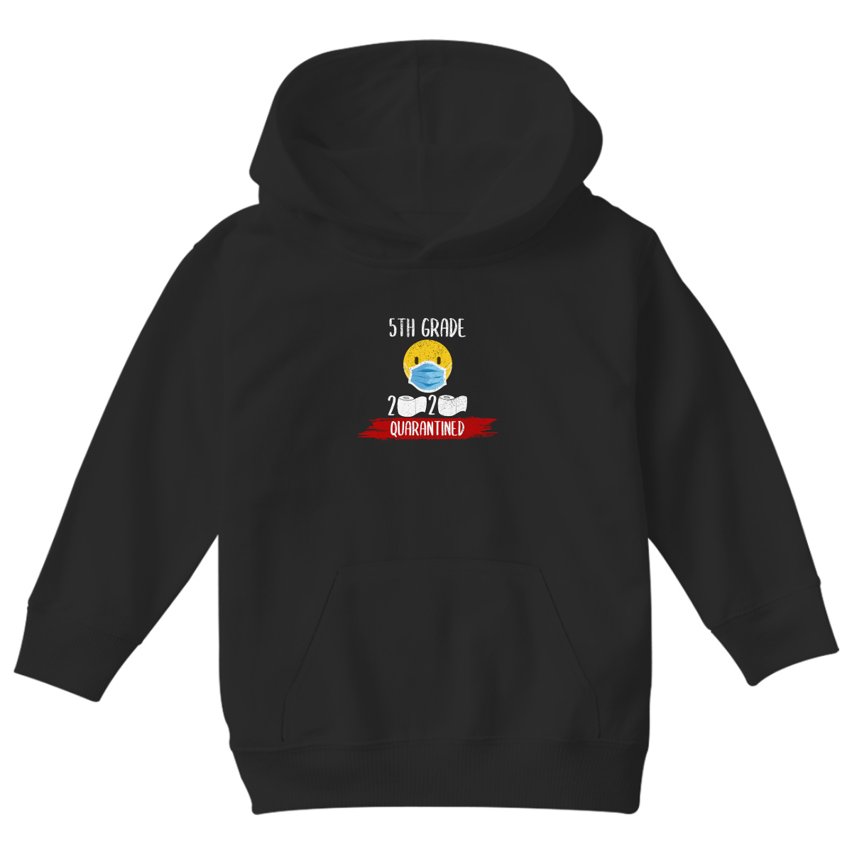 2nd Grader Quarantined Kids Hoodie | Black